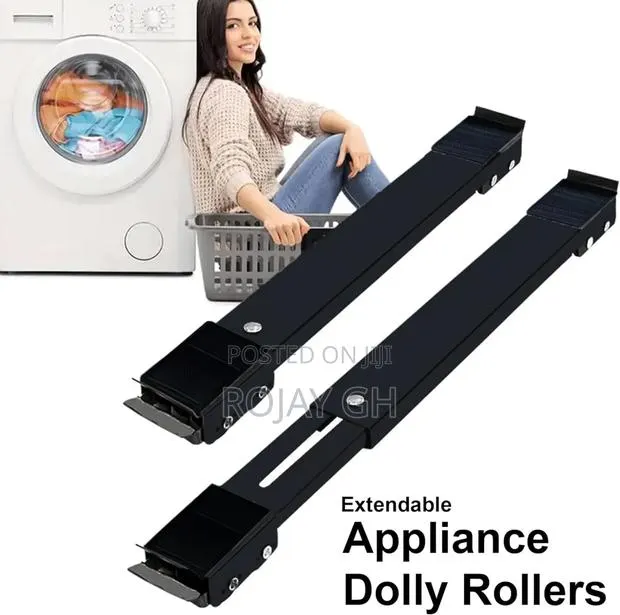 Appliance Rollers for Washing Machines, Fridges Furniture Dolly -Black · Photo 1