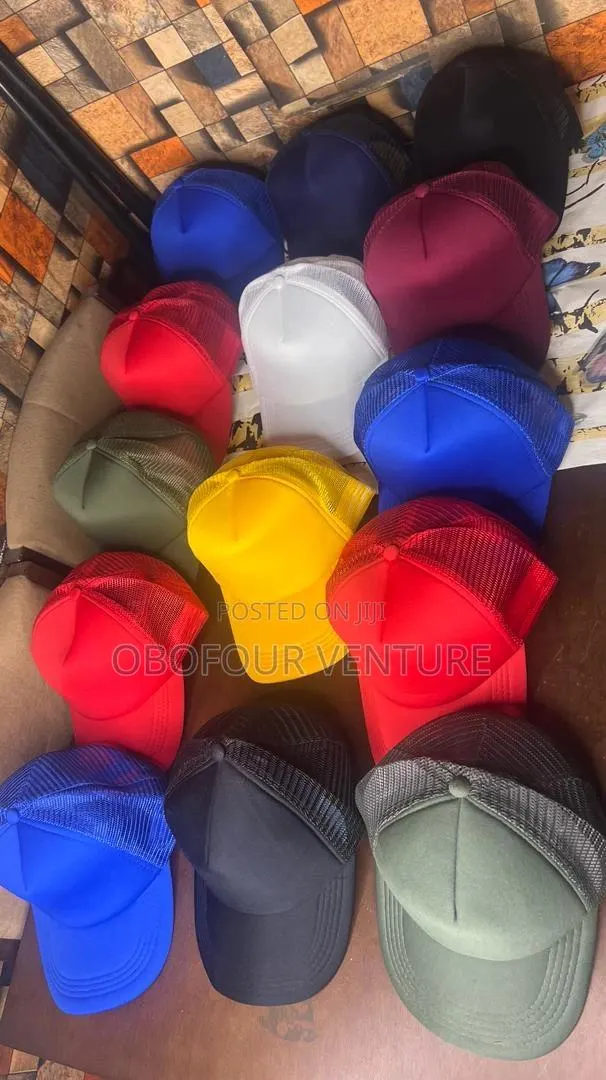 Mens Half Mesh Adjustable Trucker Cap Baseball Hat. · Photo 1