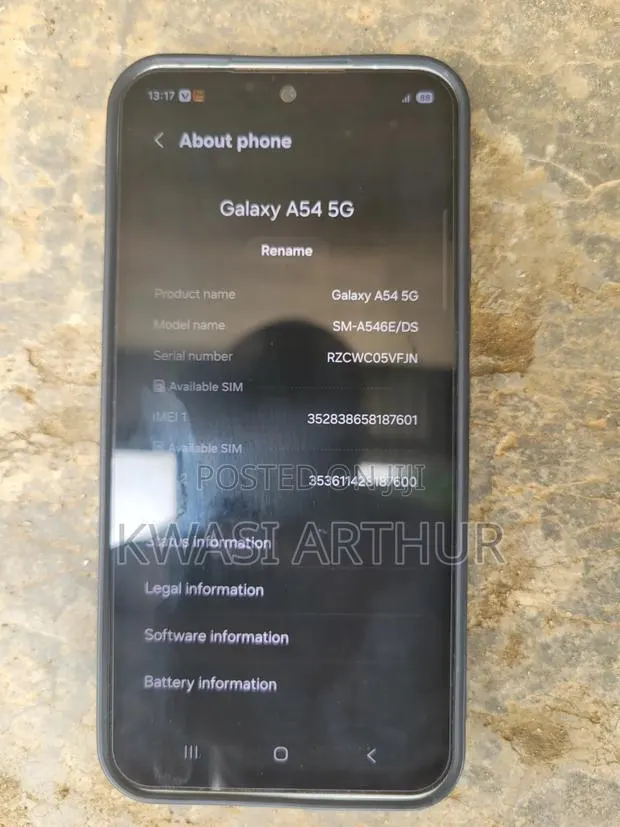 Samsung Galaxy A54 5G 256 GB White · Photo 1
