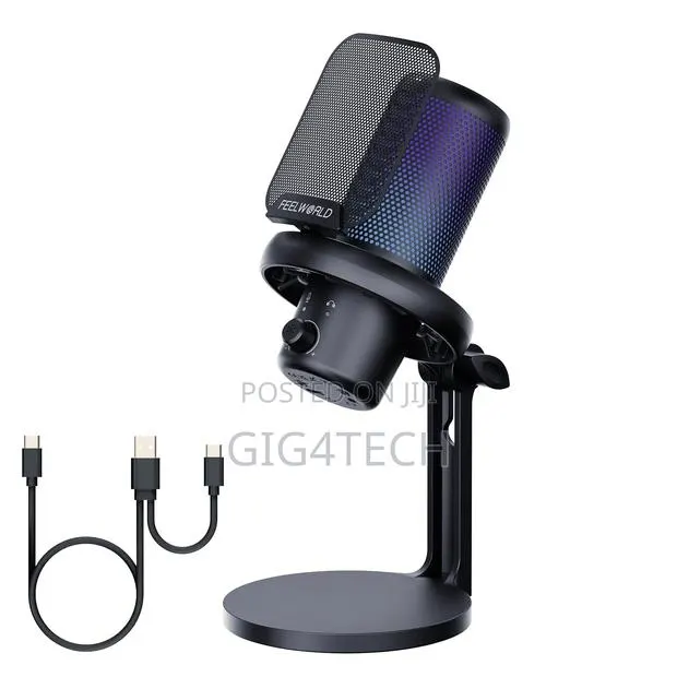 Feelworld Vm1 Gaming Pc Usb Condenser Microphone With Stand · Photo 1