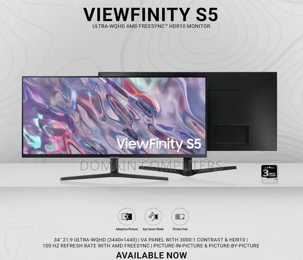 SAMSUNG VIEWFINITY S5 34 Inches Monitor · Photo 1