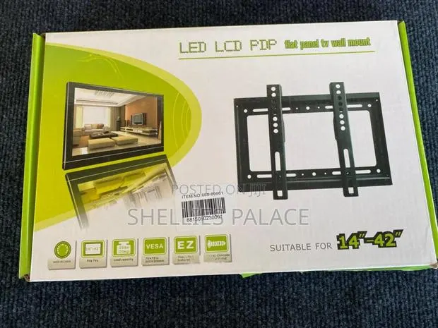 Wall Mount Bracket for Led/LCD/Plasma TV - Black · Photo 1