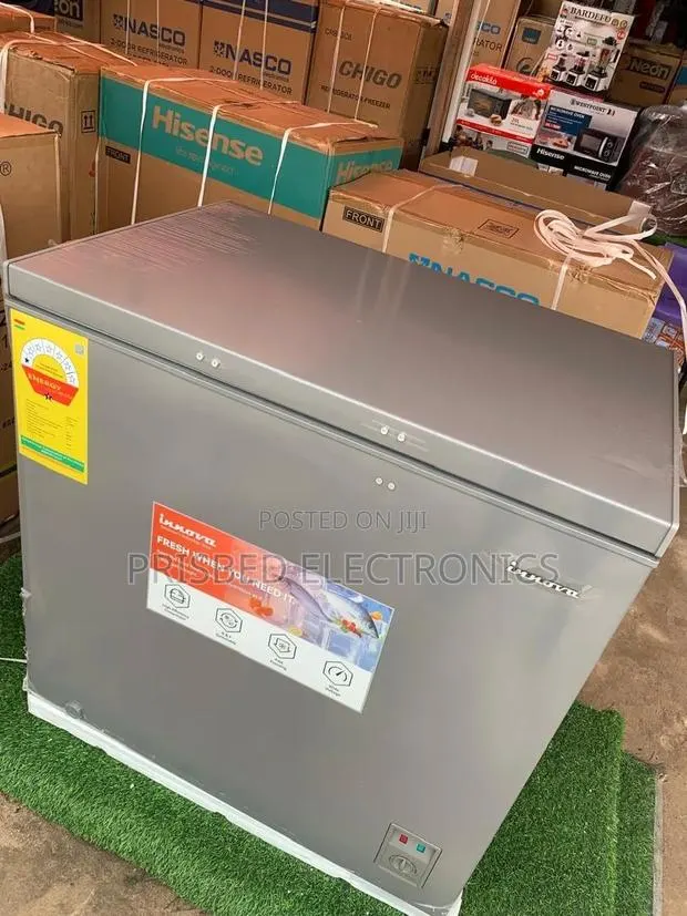 •``Innova Durable Double Door Fridge 199 Litres · Photo 1