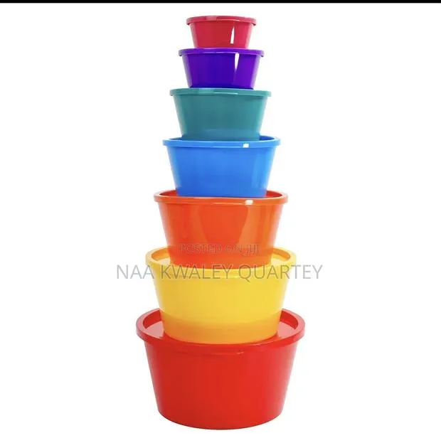 7pcs Plastic Food Storage Bowls · Photo 1