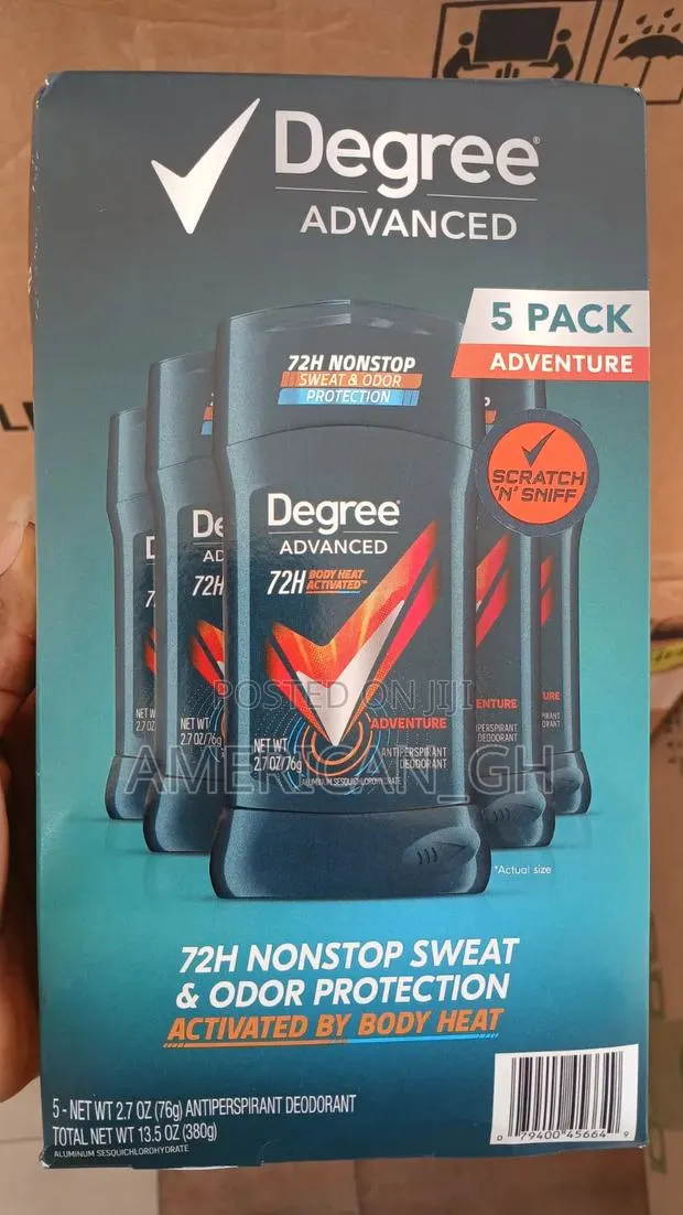 Degree Advanced 72hrs Protection Deodorant, 5 Pack · Photo 1