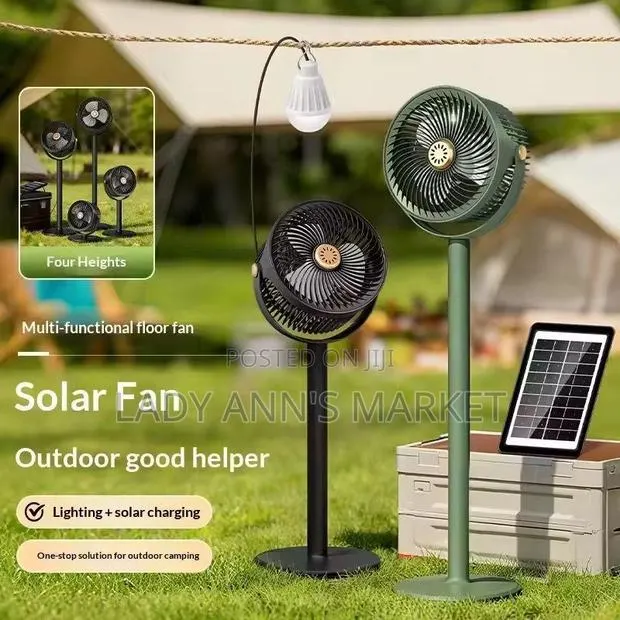 Solar and Rechargeable Fan and Bulb · Photo 1