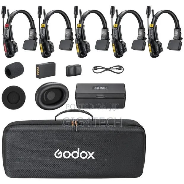 Godox SkyTalk Air 5S 5-Person Wireless Intercom Headset (2.4 GHz) · Photo 1