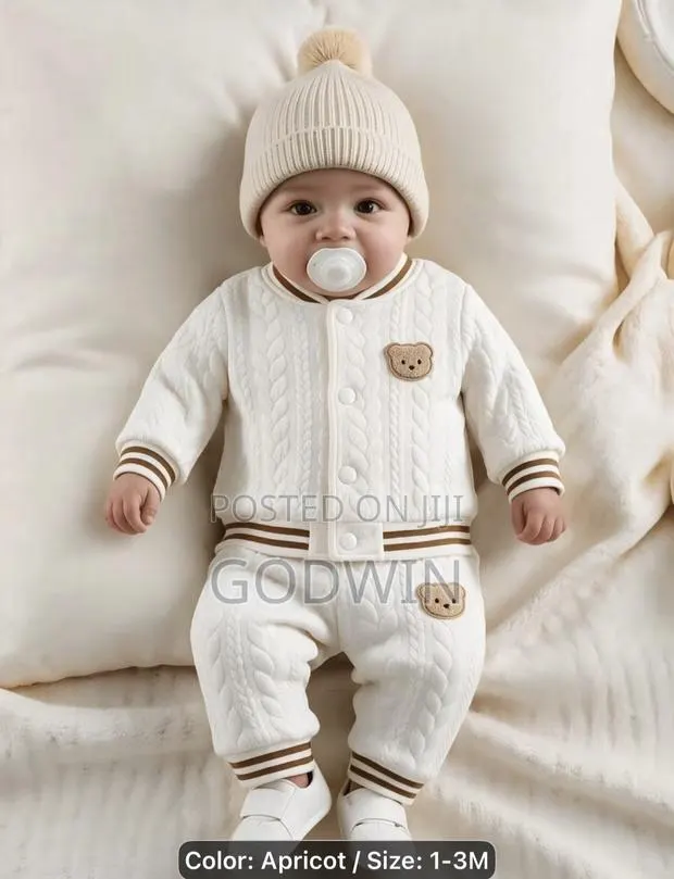 2pcs Set of Newborn Baby Casual Jacket · Photo 2