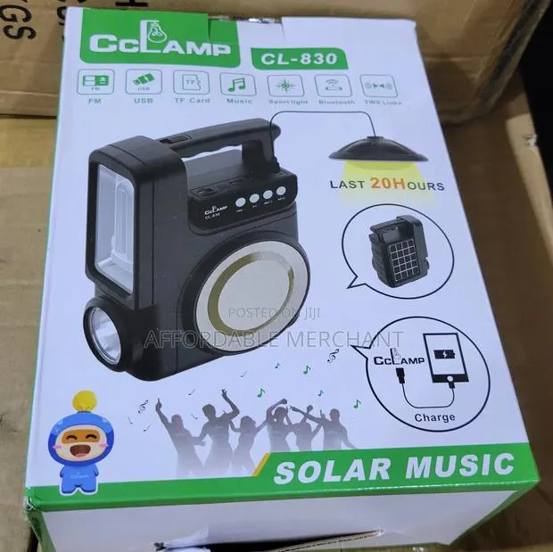 Cclamp Solar Music Machine/Lamp (Bluetooth Fm) · Photo 1