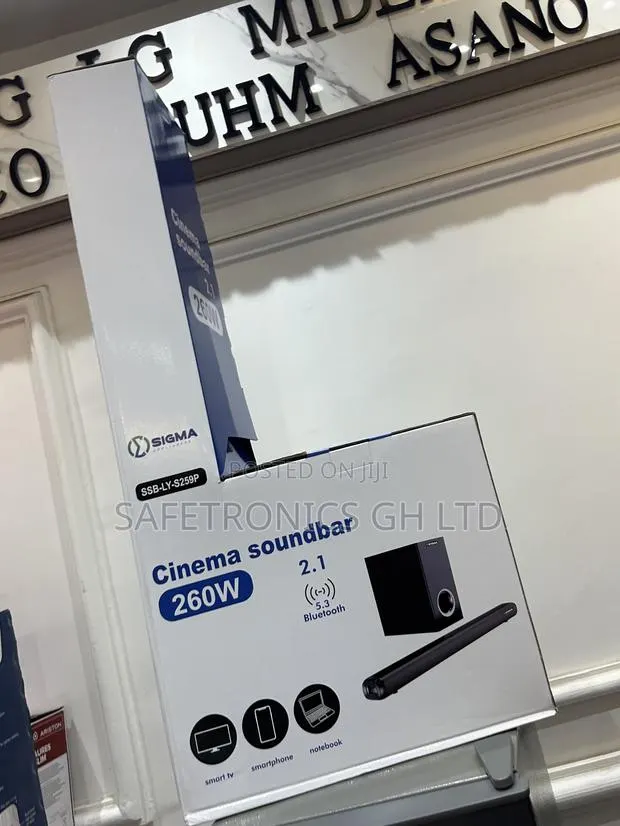 Reliable Sigma Subwoofer SSB-Ly-S259p Bluetooth 260w Wireless Soundbar · Photo 1