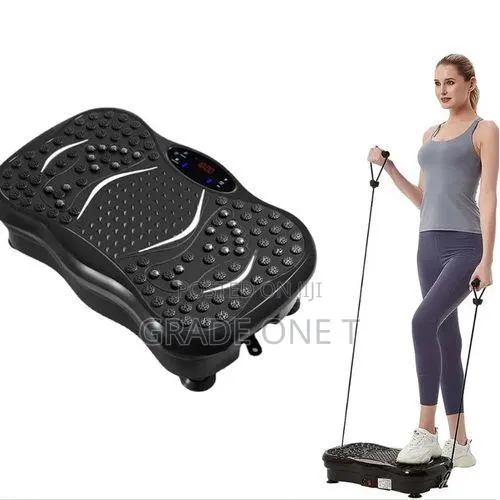 Plate Exercise Machine With Bluetooth Speaker- Black · Photo 1