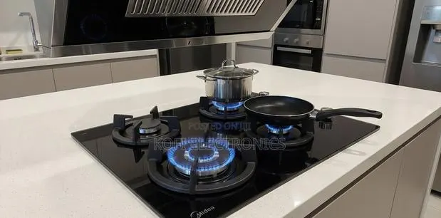 Midea 4 Burner Glass Gas Hob Modern Built-in Kitchen Design · Photo 1