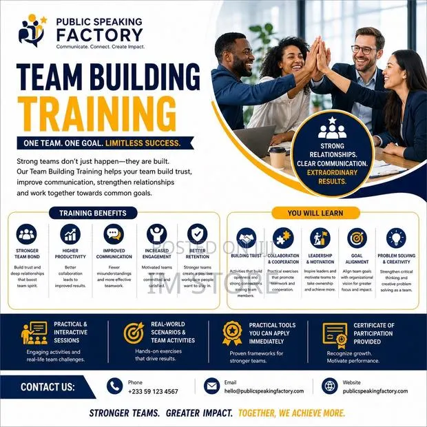 Team Building Training for Businesses | Public Speaking Factory
