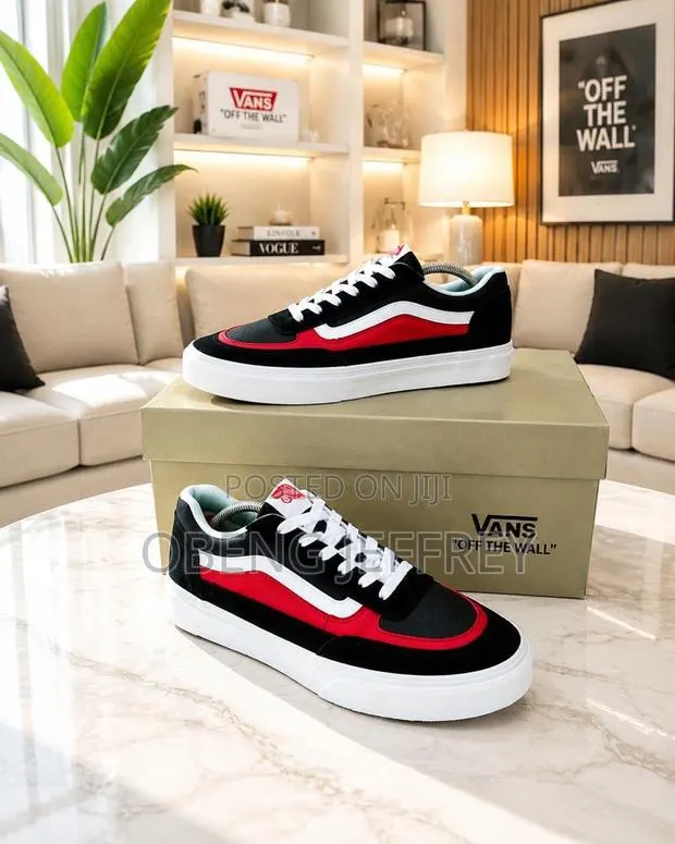 Original Vans Knu Skool Black/Red · Photo 1