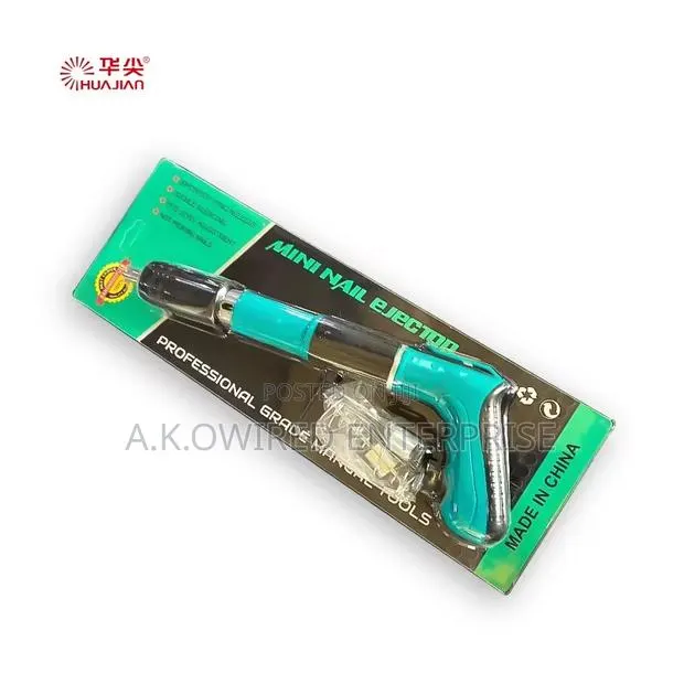 Concrete Nail Gun Kit, 3 Speed Adjustable Manual Steel Nail Gun for Co · Photo 1