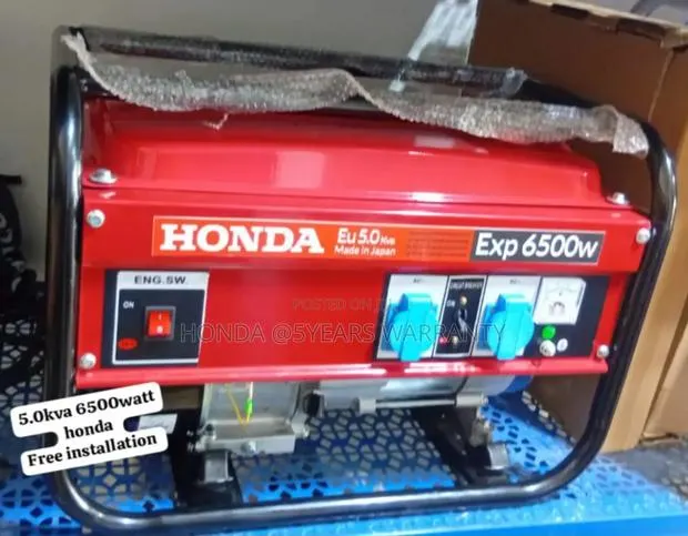 Gasoline Honda Generator 5.0kva 6500watt Petrol 5.0kva · Photo 1