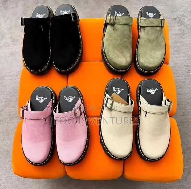 Dr. Martens Zebzag Suede Casual Mules · Photo 1