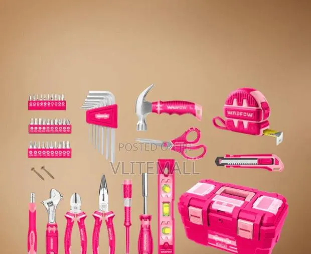 Wadfow 89-Piece Pink Hand Tool Set - Whs3b89 · Photo 1