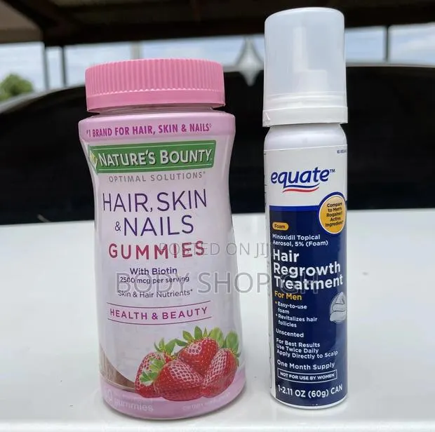 Equate Minoxidil Foam + Hair Growth Gummies Combo 4 Hairloss · Photo 1