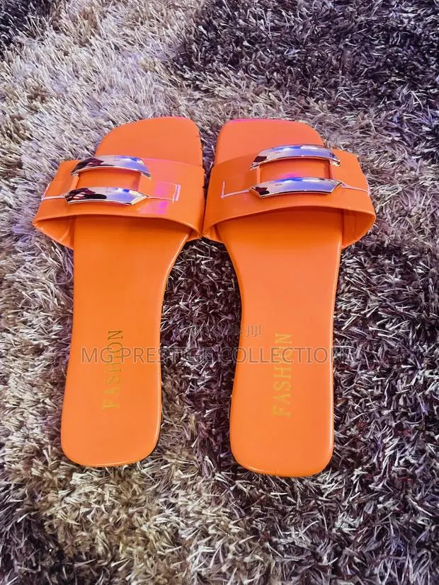 Orange Flat Sandal · Photo 1