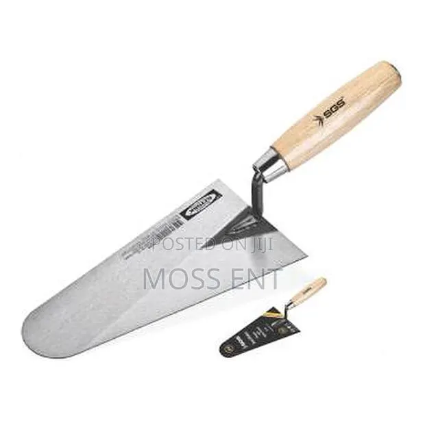Plaster and Brick Trowel 180mm Wooden Handle - Sgs382 · Photo 1