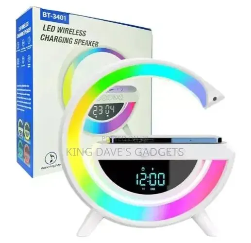 G-Shaped LED Wireless Charging Speaker · Photo 1