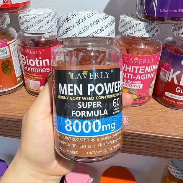 Men Power Gummies 000mg Horny Goat Weed Coffee Mushroo Super 60 · Photo 1