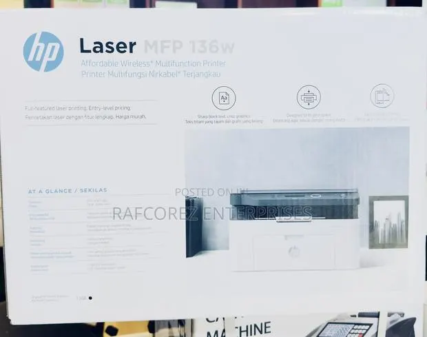 HP Laser MFP 136w Wireless Printer – Print, Scan & Copy · Photo 1
