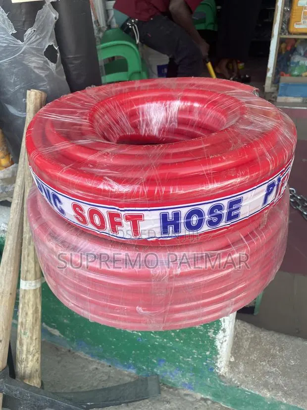 25M Red Flexible PVC Water Hose – Garden Utility Use · Photo 1