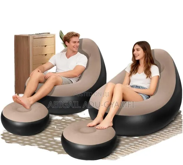 Inflatable Chair With Stool · Photo 1