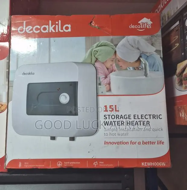 Decakila 15L Electric Water Heater 1500W · Photo 1