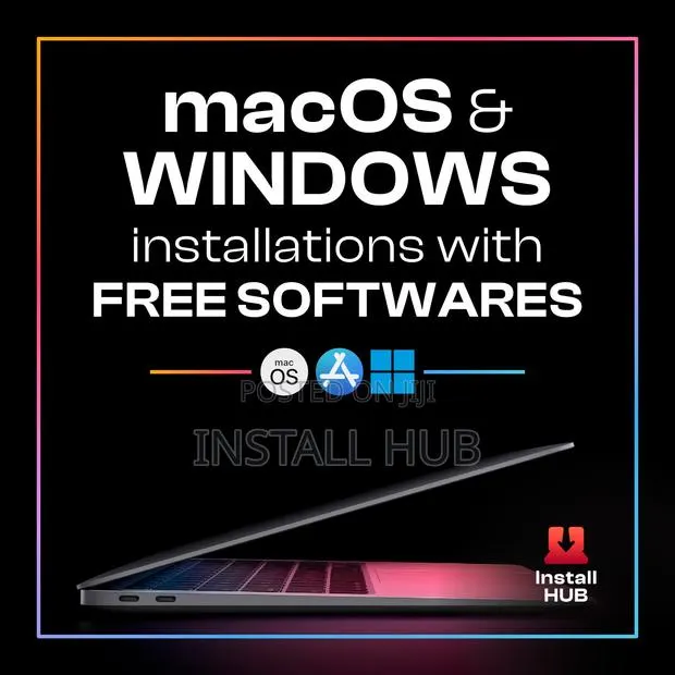 Macos and Windows Installation Services With Free Softwares · Photo 1