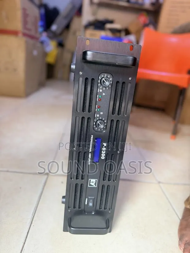 New All Black Electro-Voice (Ev) P-9300 Professional Power Amplifier · Photo 1