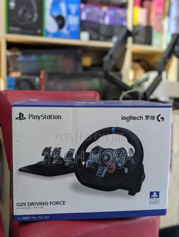 Logitech G29 Driving Force Racing Wheel and Pedals for PS5, PS4 and PC · Photo 1
