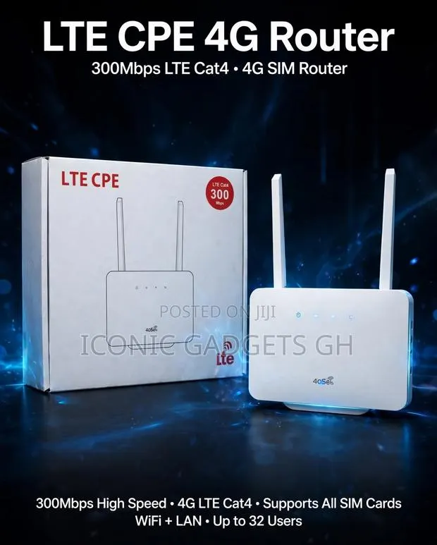 LTE CPE 4G Router - 300Mbps LTE Cat4 - 4G SIM Router · Photo 1