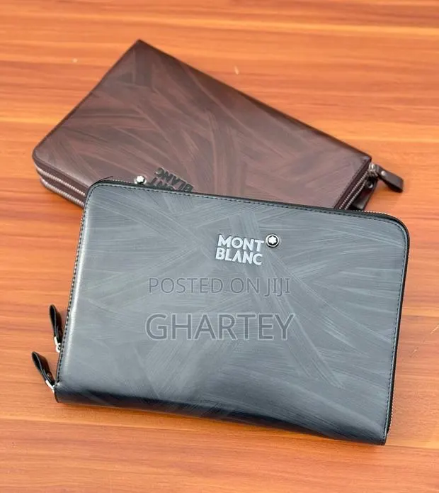 Mont Blanc Premium Double Zip-Around Clutch Bag Available in 3 Colors · Photo 1
