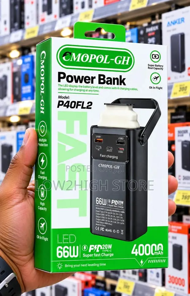 CMOPOL-GH P40FL2 40,000mAh 66W Power Bank · Photo 1