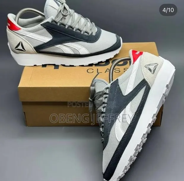 Original Reebok Classic Nylon Retro Gray/White/Black · Photo 1