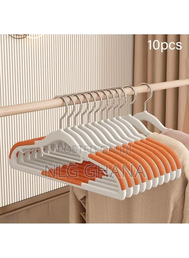 10pcs Traceless Clothes Hangers Non Slip Abs Stainless. Tvx25068 · Photo 1