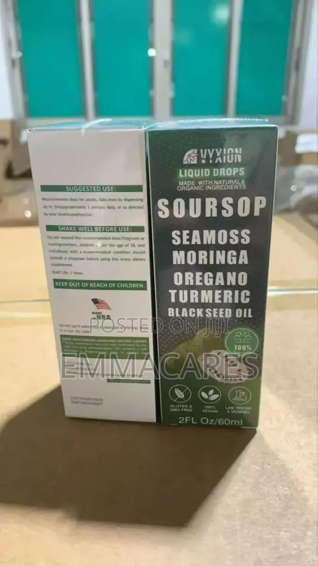 Vyxion Soursop, Sea Moss, Moringa, Oregano, Turmeric, and Black Seed · Photo 1