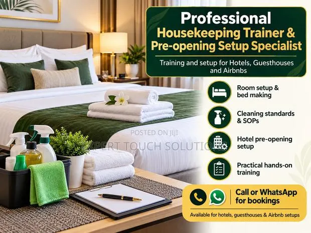 Professional Housekeeping Trainer & Pre-Opening Setup Specialist · Photo 1
