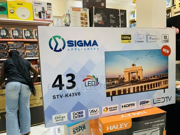 High Quality Slim FHD Satellite Digital Sig-K43v6. 43” Sigma · Photo 1