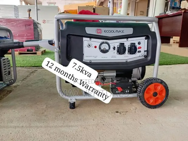 7.5kva Ecoolmax Gasoline Generator Newly Arrived Power Unit · Photo 1