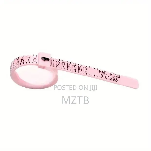 Reusable Ring Sizer Measuring Tool - Pink · Photo 1
