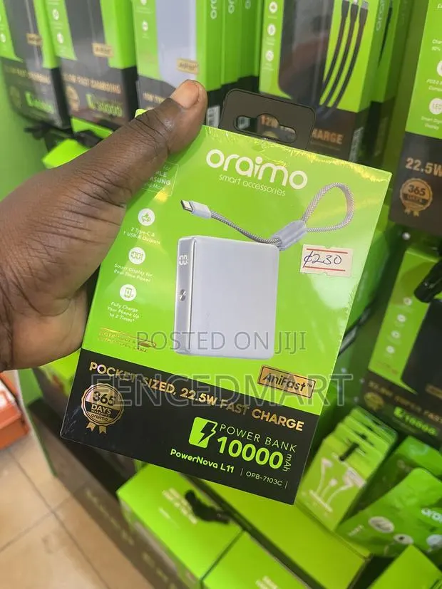 Oraimo PowerNova L11 10000mAh 22.5W Fast Charge Power Bank (OPB-7103C) · Photo 1