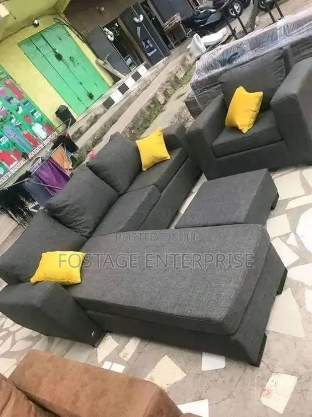 Neatly Designed Stylish Gray L Shape Sofa · Photo 1