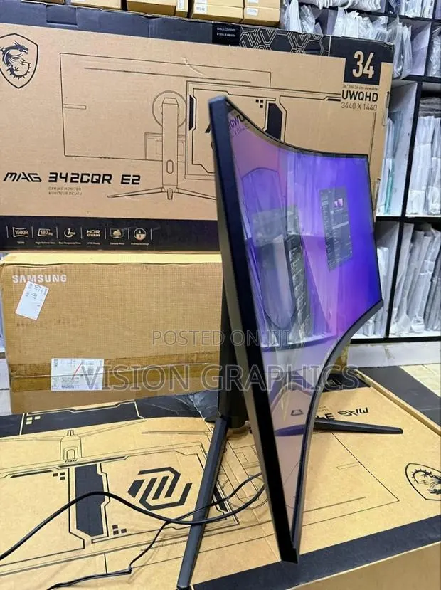 Msi Mag 342cqr E2 34inches Ultra Wide Curved Gaming Monitor 180hz · Photo 1