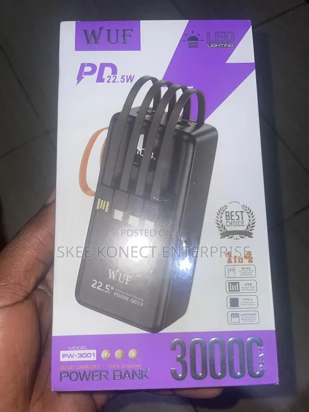 30000 Mah Power Bank With Cables · Photo 1