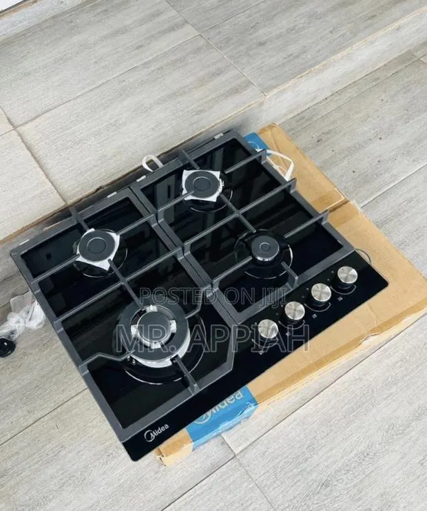 Buy Authentic Midea 60GJ084 60cm Built in 4 Gas Hob(Black). · Photo 1