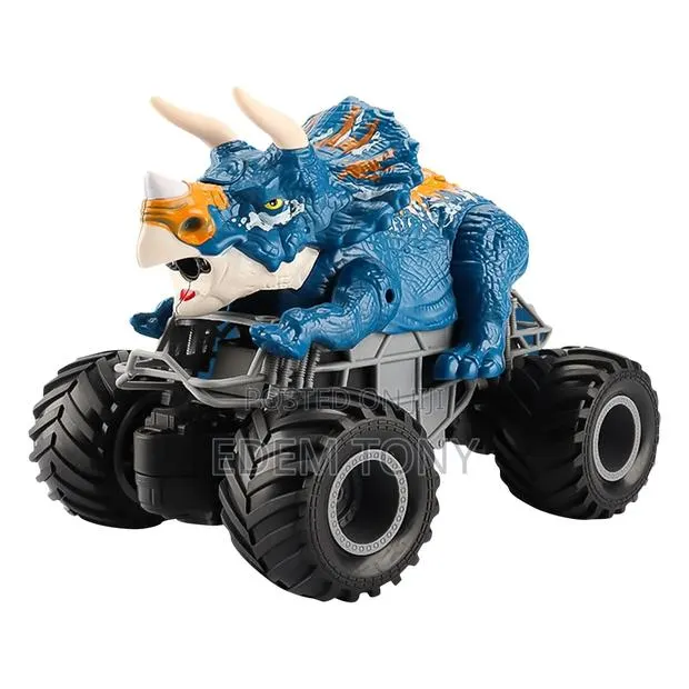 Blue Triceratops Remote Control Dinosaur Stunt Vehicle · Photo 1
